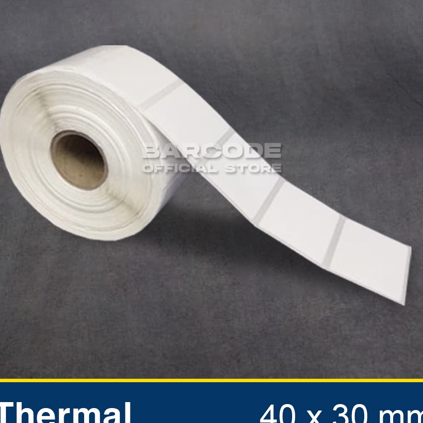 

[☆ K◆QY> Label Thermal 40x30mm 40x30 mm 40 x 30 Kertas Sticker Receipt Printer Barcode 1 Line/ amanah.