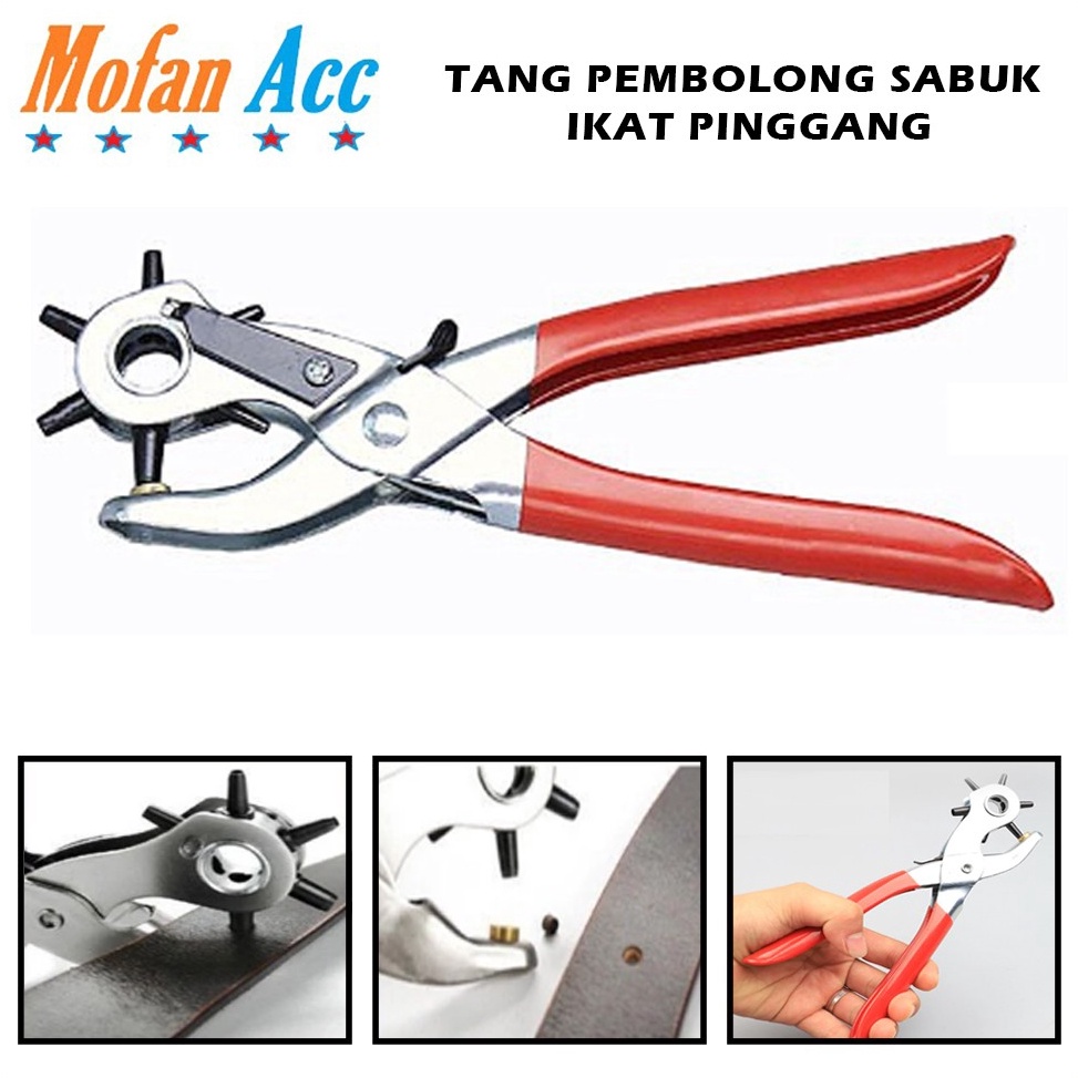 ★★ Q Alat Tang Pembolong Ikat Pinggang Sabuk Jam Punch Plier Serbaguna Pelubang Gesper Sabuk Kulit P