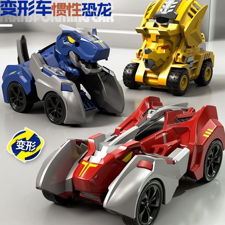 ✥LSr Mainan Mobil Mobilan Dino Saurus Deformasi - Mobil Dinosaurus Truck - Mobil Bisa Berubah Jadi R