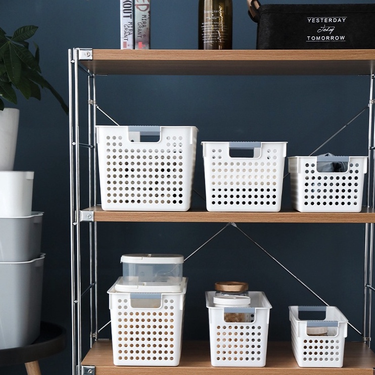 ーKPd Keranjang Organizer Plastik Serbaguna Kamar Mandi Dapur Baju Keranjang Mainan t Kemasan Baru ★.