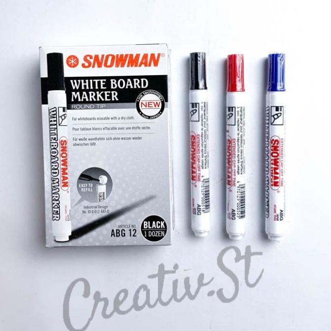 

Snowman Spidol White Board Papan Tulis Abg-12