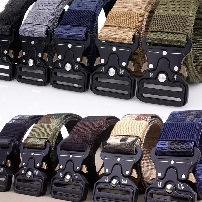 [✉✉.QRP> IKAT PINGGANG NYLON CANVAS POLOS LORENG / SABUK PRIA NYLON POLOS LORENG / GESPER NYLON CANV