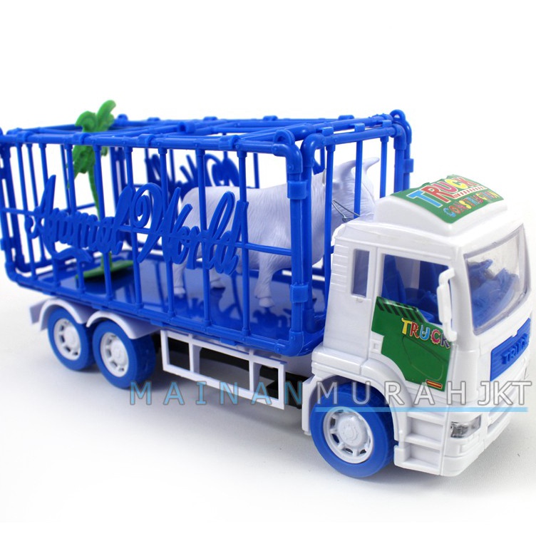 ➠Awc MAINAN ANAK TRUCK ISI HEWAN HEAVY MACHINE ST2044 TRUK PENGANGKUT HEWAN SAPI KURBAN ✮ ☿