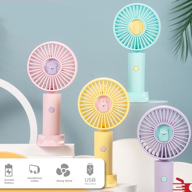 [4➛/G✪I] OSM JKT Ki5663 Kipas Mini Genggam Portable Karakter /  Kipas Angin Kecil Mini Fan Genggam T
