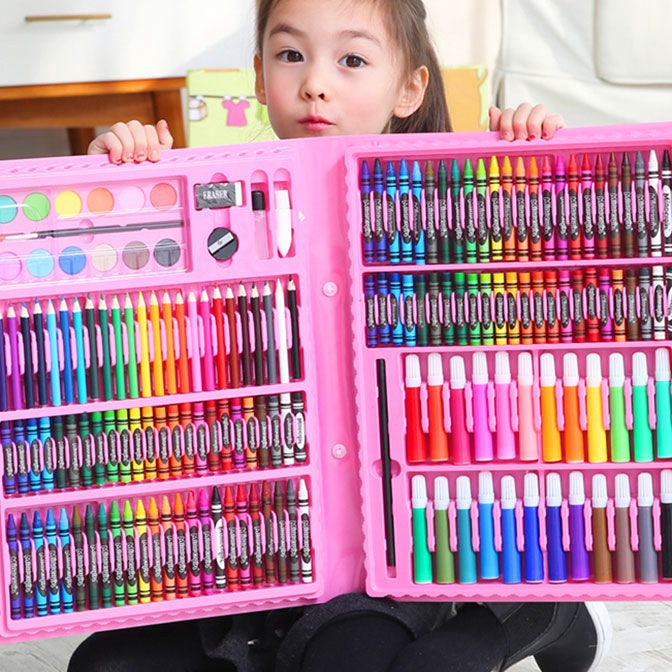 

[PE✔.15➛> Alat Lukis Art set Isi 150 Pcs Pensil Warna Set Anak Crayonsiaap.dikirim..