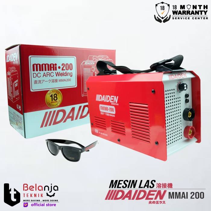 Daiden Mesin Travo Las Listrik MMAi 200 Inverter MMAi200 Trafo Las keren