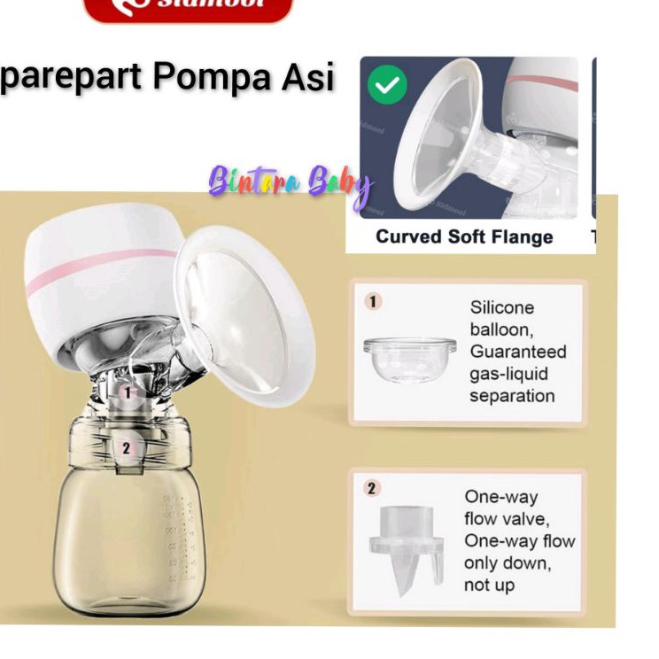 ✯IER ORIGINAL Terjamin Cocok Sparepart Pompa Asi Sidmool Spare part Valve Corong Diafragma Electric 