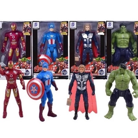 ↓ Mainan anak Action Figure Avengers JUMBO iron man hulk thor captain america/ karakter Figure Aveng