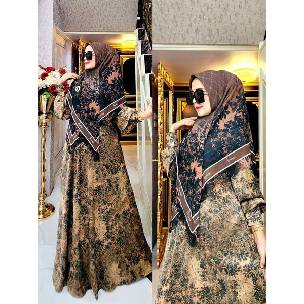GAMIS WANITA RAISA SET HIJAB