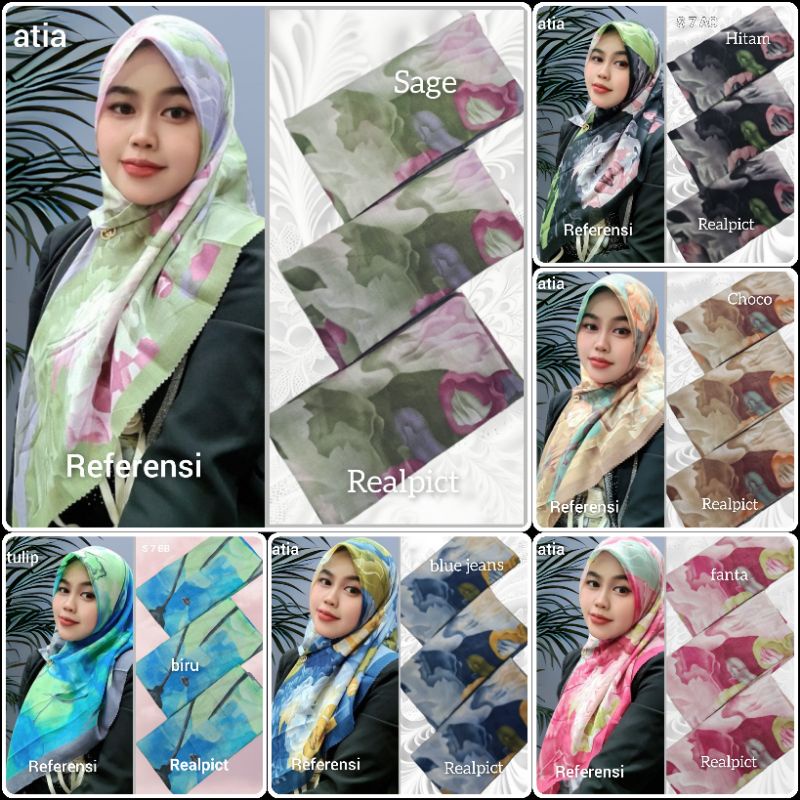 Jilbab segiempat voal motif lasercut hijab motif premium (harga grosir)