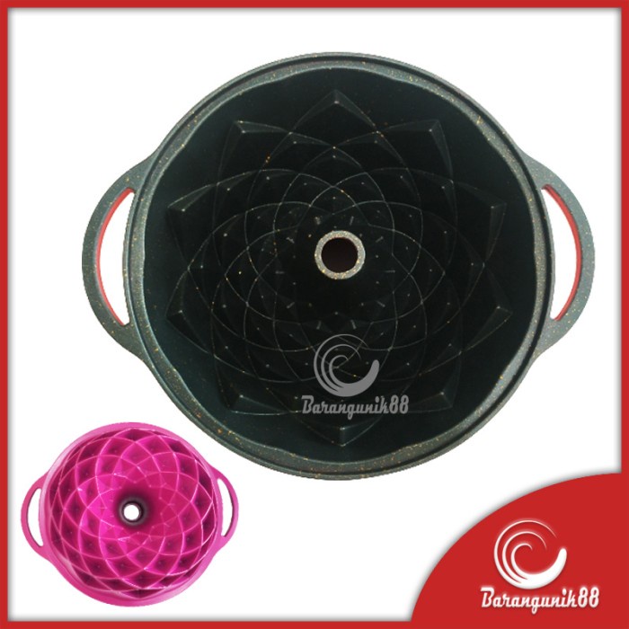 Loyang Kue Spiral Marmer Anti Lengket 24 cm Cetakan Kue Windspout