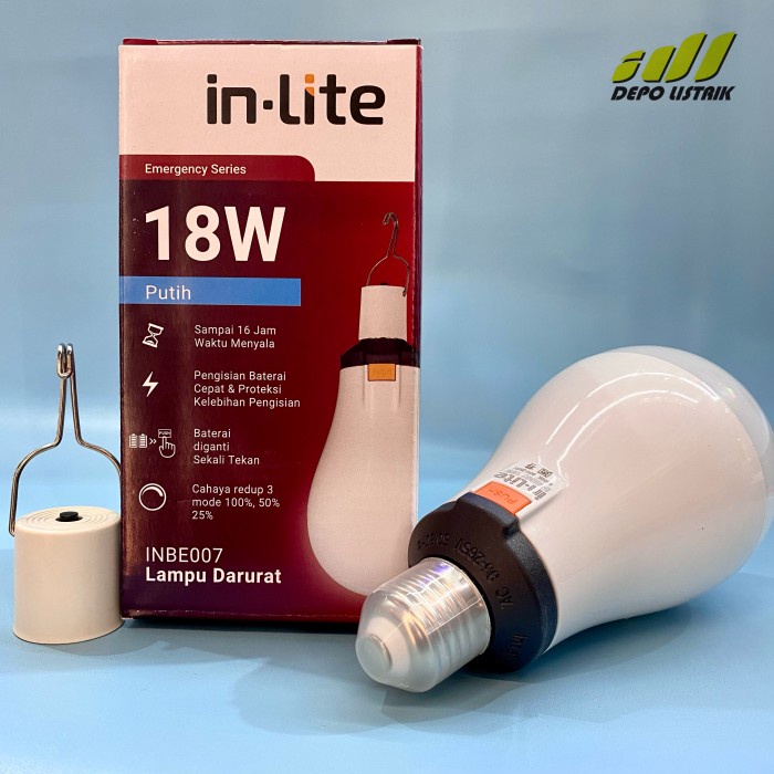 Terlaris Lampu Emergency 18W In-Lite / Lampu Darurat 18Watt Inlite