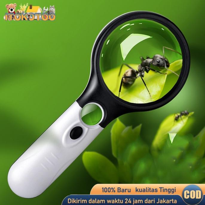 

Kaca Pembesar Led Magnifier Dengan Lampu Membaca Magnifying Glass