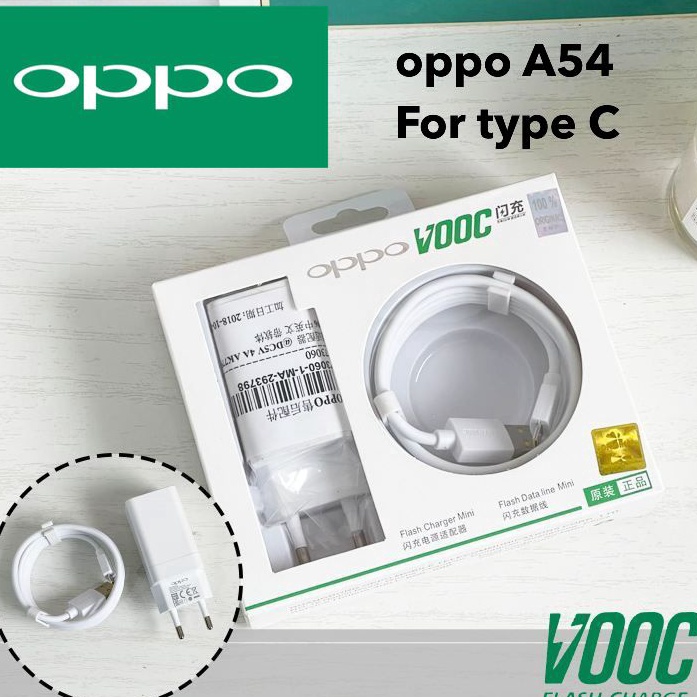 ☊✵ Charger Casan OPPO A54 MICRO DAN TYPE-C  SUPER VOOC cocok untuk semua hp android Best Terlaris
