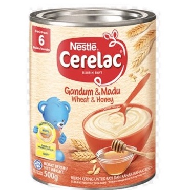 ★★★ IrI Nestle cerelac gandum dan madu 500 gram/sereal Import ✢ ✶