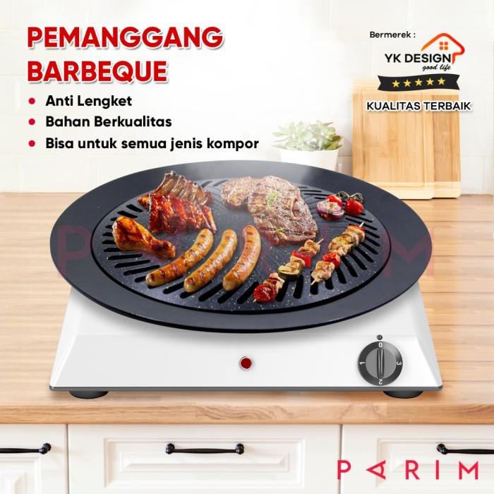 Terlaris Piring Panggang Barberque Grill Pan Alat Pemanggang Yk Design Yk-818