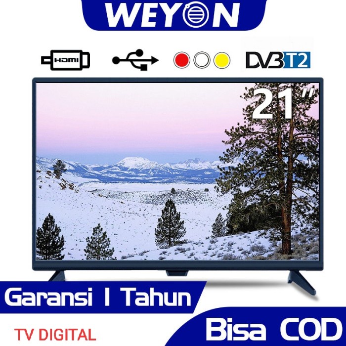 Weyon Tv Digital 27 Inch Led Bisa Usb-Hdmi-Vga-Dc