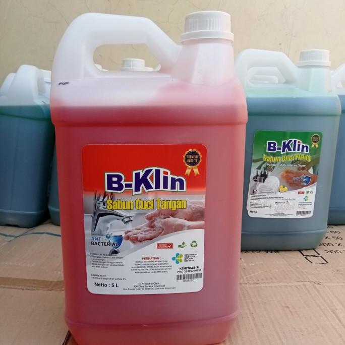 Produk Terbaik] Sabun cuci tangan 5 liter B-Klin / Hand Soap 5000 ml B-Klin