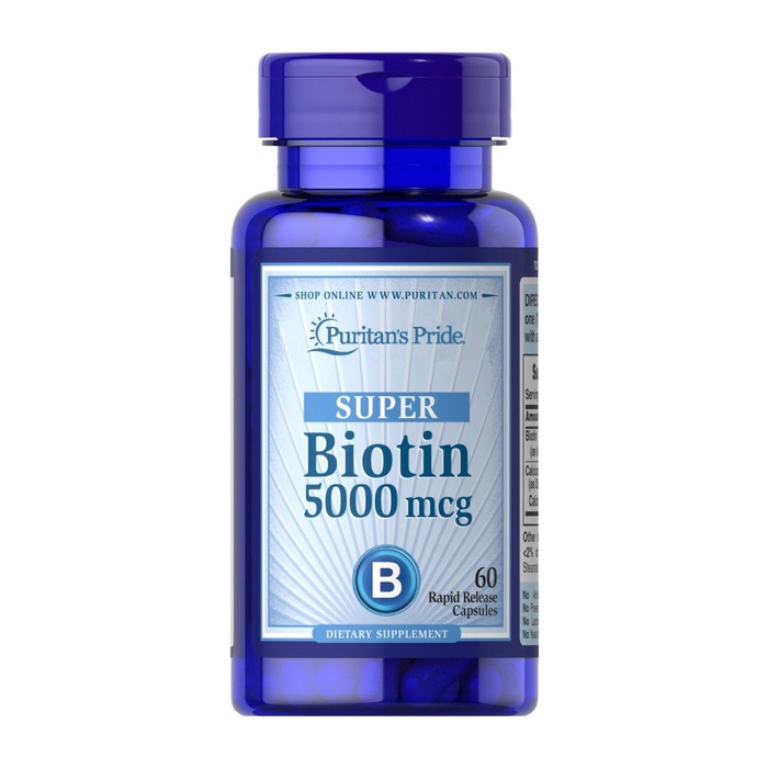 PURITAN PRIDE SUPER BIOTIN 5000 MCG PURITANS PURITAN'S 5000MCG 60 CAPS