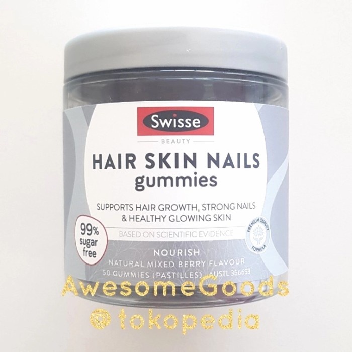 SWISSE AUSTRALIA BEAUTY HAIR SKIN NAILS 50 GUMMIES