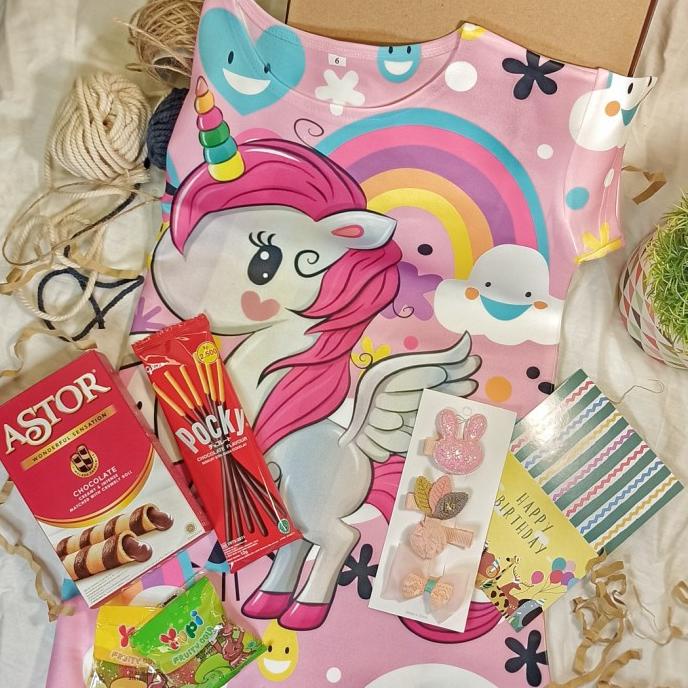 

Hampers kado Ultah Anak Perempuan 1-7 Tahun / Hadiah Dress Anak Cewek