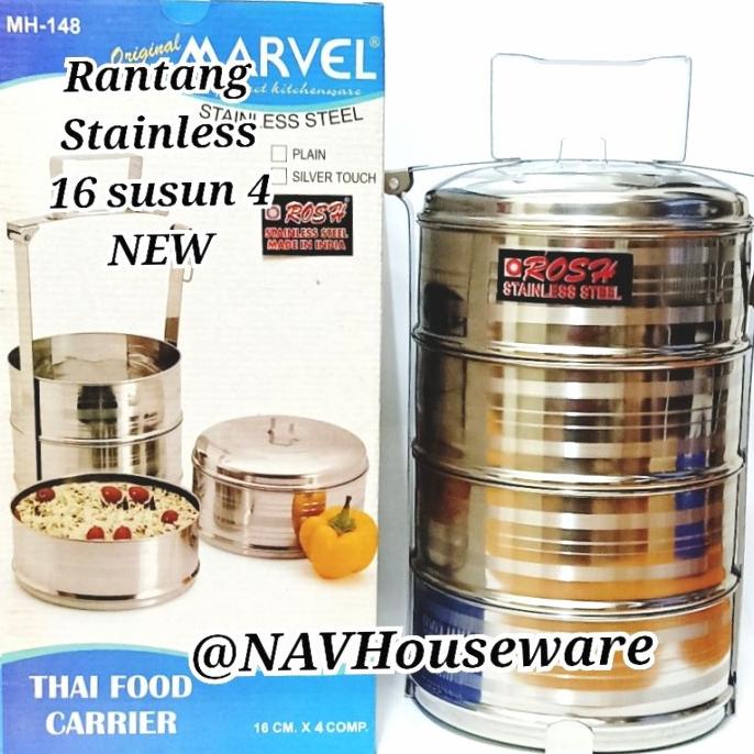 Rantang Stainless 16 cm susun 4
