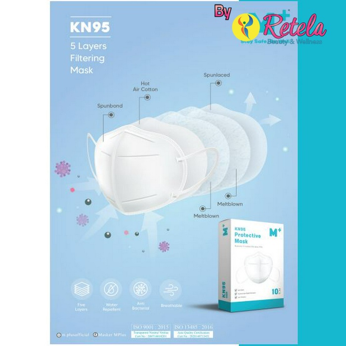 M+ Kn95 Protective Mask 1 Box 10 Pcs