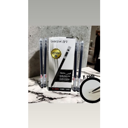 

Pulpen GEL TRANS BOIJIN 0.5MM HITAM 1KOTAK/12PCS