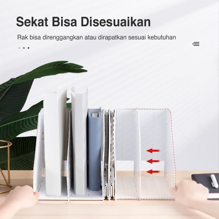 

DELI FILE TRAY / RAK BOX FILE FLEKSIBEL BAHAN PLASTIK 4 SEKAT 78996