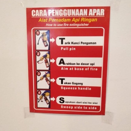 

✱Produk✡ Sign Akrilik Cara Penggunaan APAR B85 ⁂