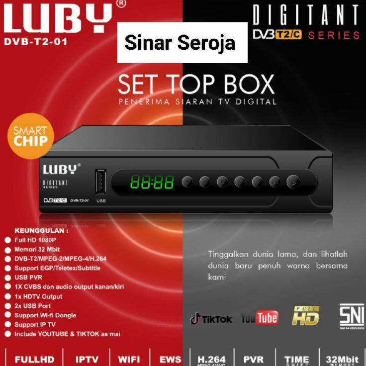 12.12 ✨SALE✨ Set Top Box DVBT2/Receiver TV STB Digital DVB T2-01 dan DVB T2-02 