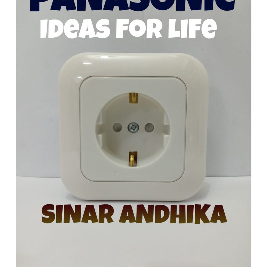 (J♪H➲ I> STOP KONTAK SINGLE (CP) PUTIH PANASONIC WEJP 1121-7 / paling.lariis.