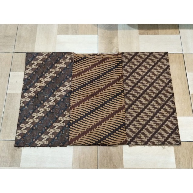 Ready Stock Kain BATIK Pastel Katun Dobby polos SET ➤