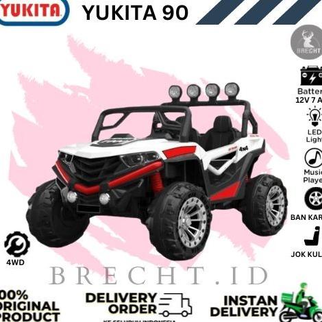 Mainan Anak Mobil Aki Jeep Monster Yukita 90