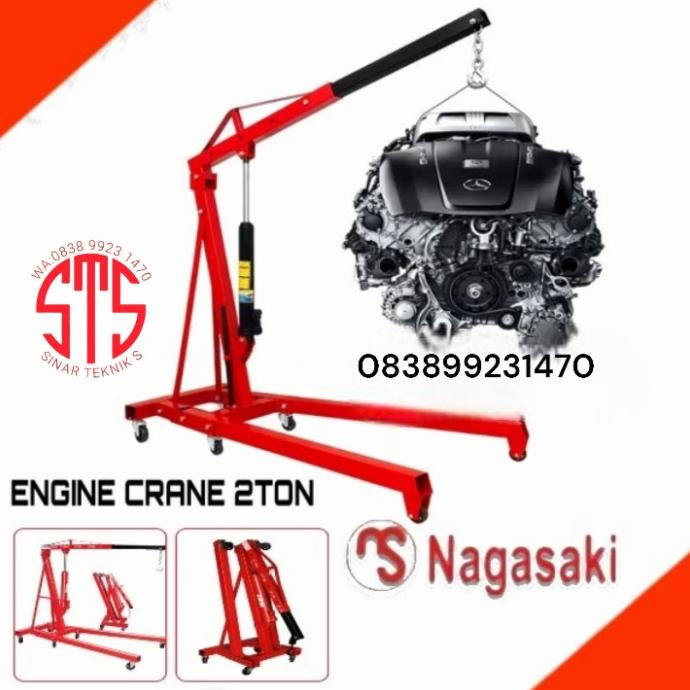 Engine Crane 2 Ton Murah/ Alat Angkat Mesin Mobil