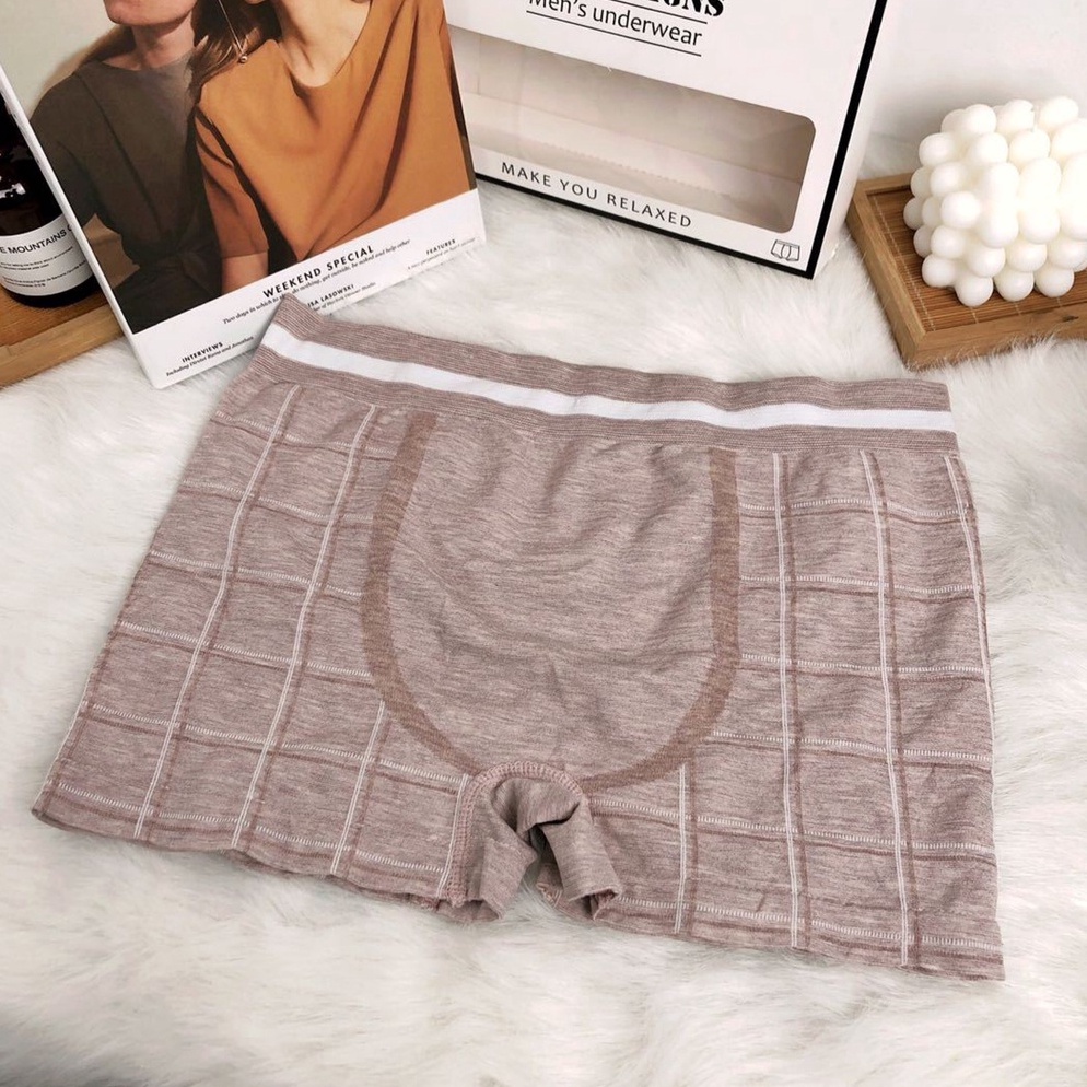 Siap Kirim.. FYGALERYJAKARTA W242  Boxer pria Celana dalam yang nyaman Seamless Boxer high quality C