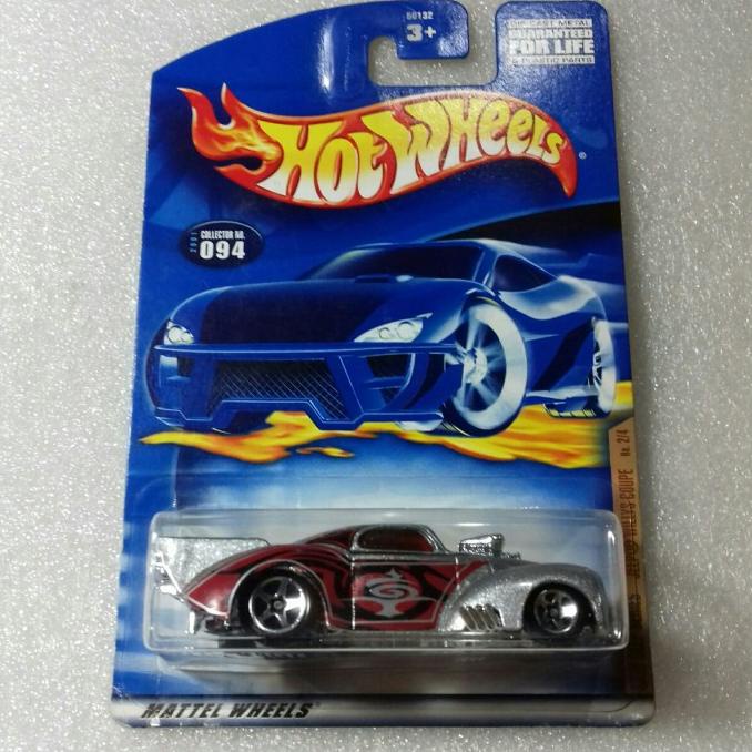 HOT WHEELS WILLYS COUPE. US CARD SKIN DEEP SERIES. WARNA SILVER MERAH.