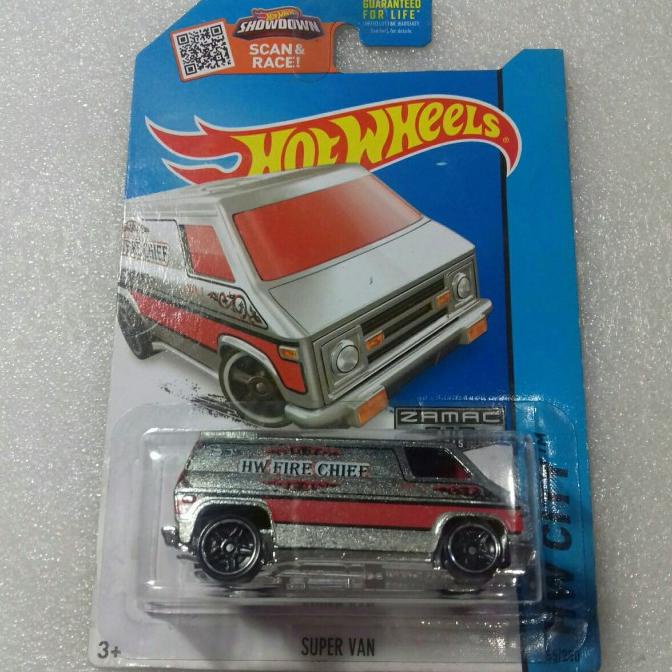 HOT WHEELS SUPER VAN. DODGE. ZAMAC. HW CITY CARD SERIES 2015.