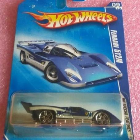 HOT WHEELS FERRARI 512 M. HW SPECIAL FEATURES. OPEN HATCH.