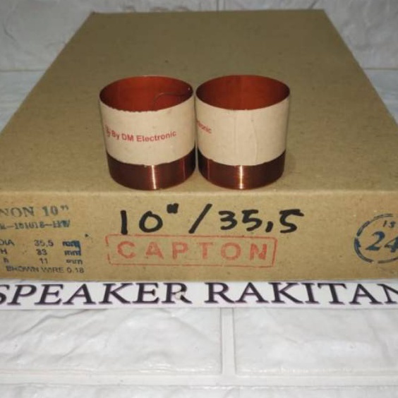[/PQO) Spul Sepul Spool voice coil speaker 10 inch canon/ACR-1018-HW 35,5mm .(2pcs)siaap.dikirim.