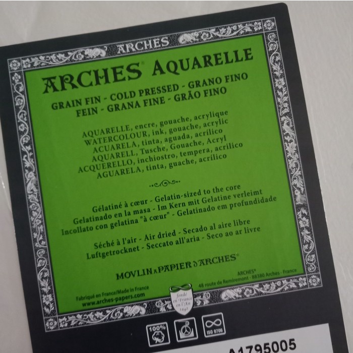 

Arches Coldpress 300 gsm Watercolor Paper