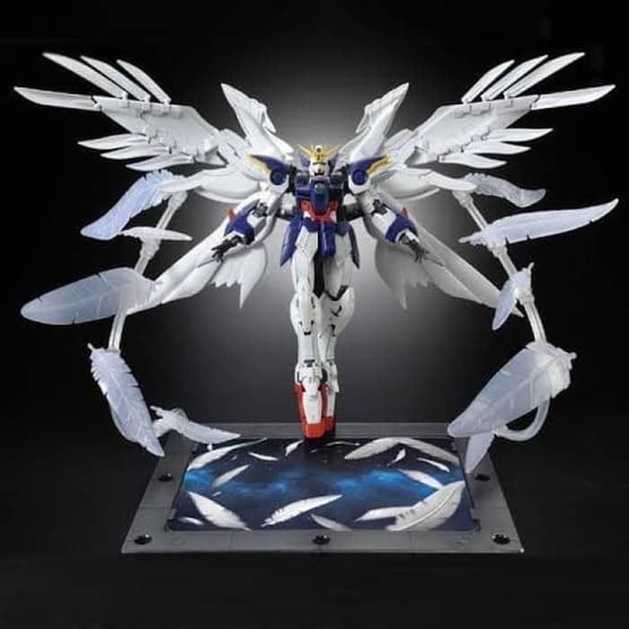 MUST HAVE RG HG 1/144 GUNDAM WING ZERO CUSTOM EFFECT FEATHER SERAPHIM STAND BASE TERLARIS