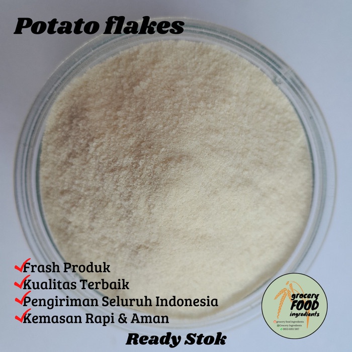 

Terlaris Potato Flakes - 1Zak : 25Kg / Mashed Potato Flakes / Tepung Kentang