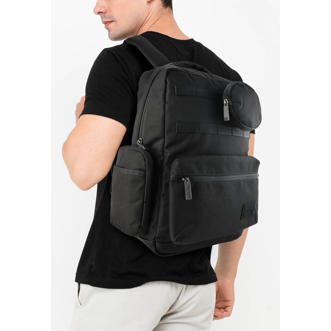 Tas Backpack Hush Puppies Original Pria Gemblok Material poliester Christmas Ori Terlaris Wakako 224