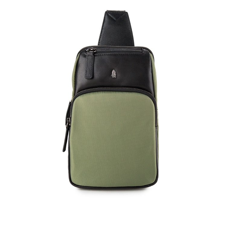 Tas Selempang Hush Puppies Original Pria SlingBag Material fabric & leather Kuliah 100% Ori Trend Za