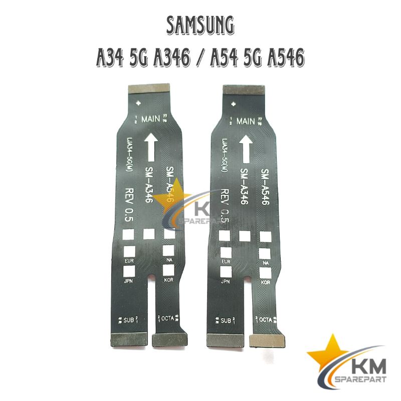 Flexible Mainboard Samsung A34 5G A54 5G Flexi Penghubung Board Mesin