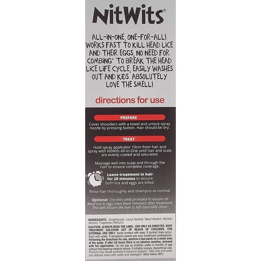 Nitwits All In One Head Lice Solution - 120ml