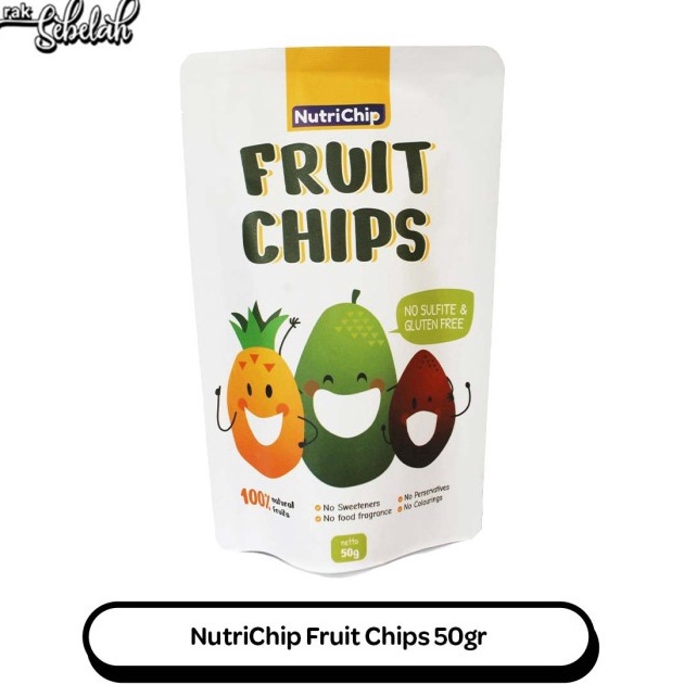 

[♡/㊚QSA] Nutrichip Fruit Chips 50gr Keripik Buah Nangka Salak Nanas Gluten Freepasti.diikirim❤!