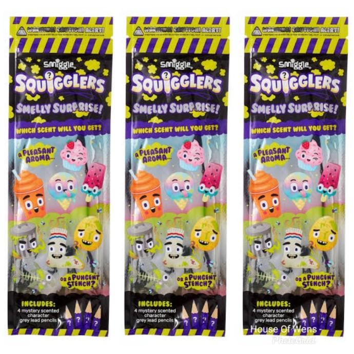 

TER-UPDATE SMIGGLE SQUIGGLERS SMELLY SURPRISE - PENSIL PACK SMIGGLE #ORIGINAL