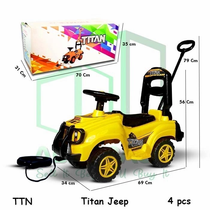 HOT SALE TTN JEEP MOBIL MOBILAN DUDUK DORONG BISA DINAIKI DINAIKIN MAINAN ANAK TERMURAH